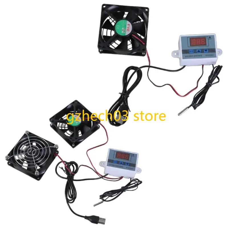 G2AC USB Powered 80mm Cabinets Cooling Fan with MultiSpeed Controller for AVCabinets and Plant Houses 30℃/ 35℃/ 40℃
G2AC USB Powered 80mm Cabinets Cooling Fan with MultiSpeed Controller for AVCabinets and Plant Houses 30℃/ 35℃/ 40℃