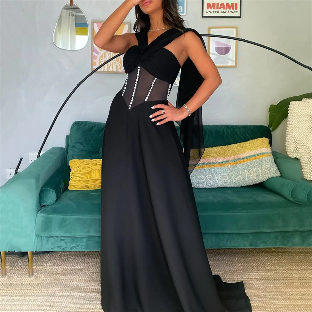 MINGLAN Simple Luxury One Shoulder Evening Dress For Party Woman Summer Style Elegant Fashion Formal Prom Gown New 2023
MINGLAN Simple Luxury One Shoulder Evening Dress For Party Woman Summer Style Elegant Fashion Formal Prom Gown New 2023