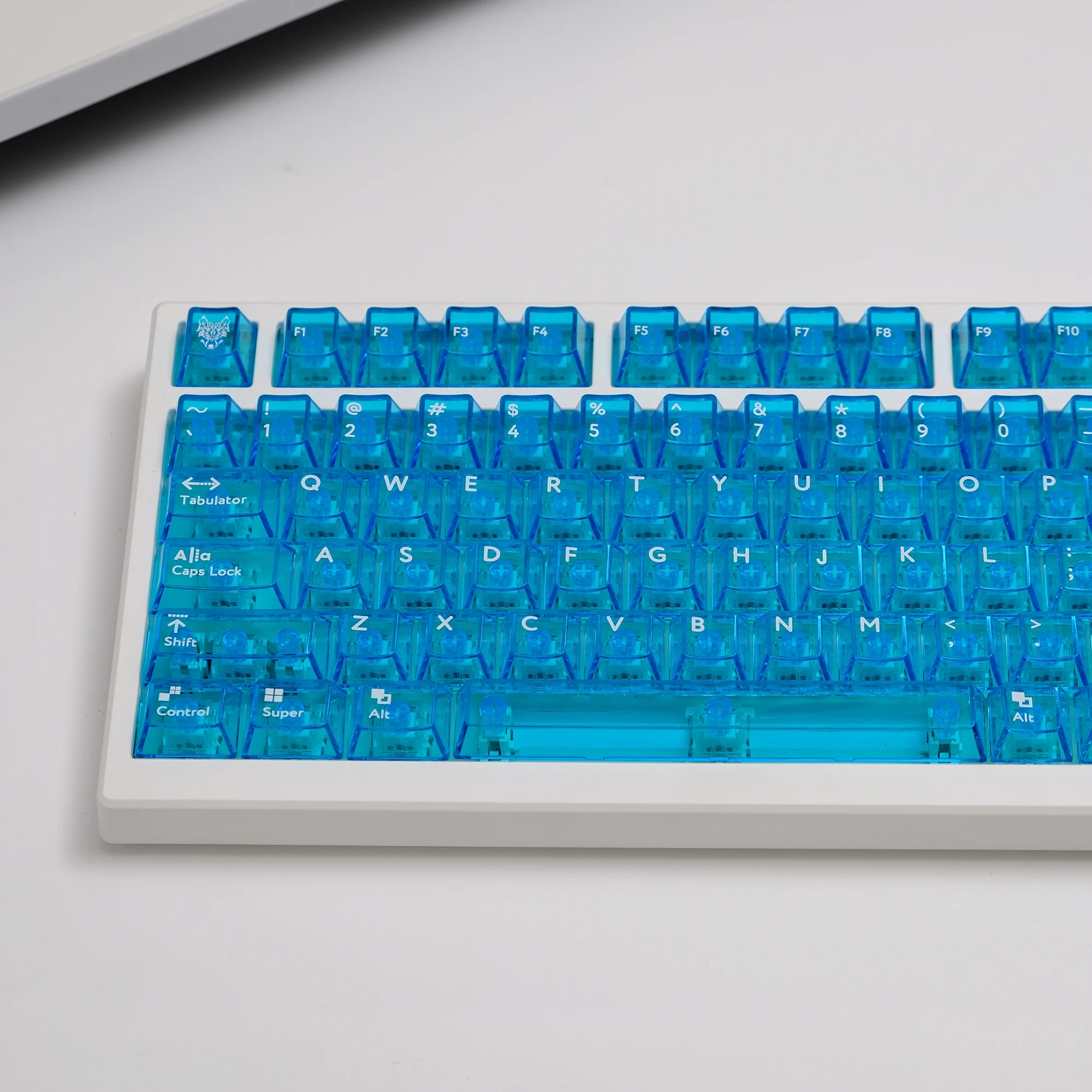 Blue Transparent keycap Cherry Profile 114 key PC transparent series for Mechanical Keyboard Cherry MX Switches
Blue Transparent keycap Cherry Profile 114 key PC transparent series for Mechanical Keyboard Cherry MX Switches