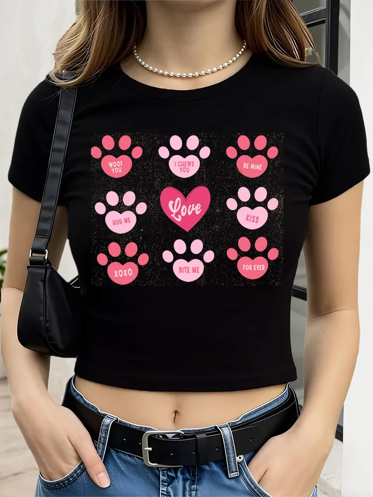 Little Things in a Relationship Women Graphic Crop Top Black Short Sleeve Slim Fit T-Shirt Basic Spring Summer Top
Little Things in a Relationship Women Graphic Crop Top Black Short Sleeve Slim Fit T-Shirt Basic Spring Summer Top