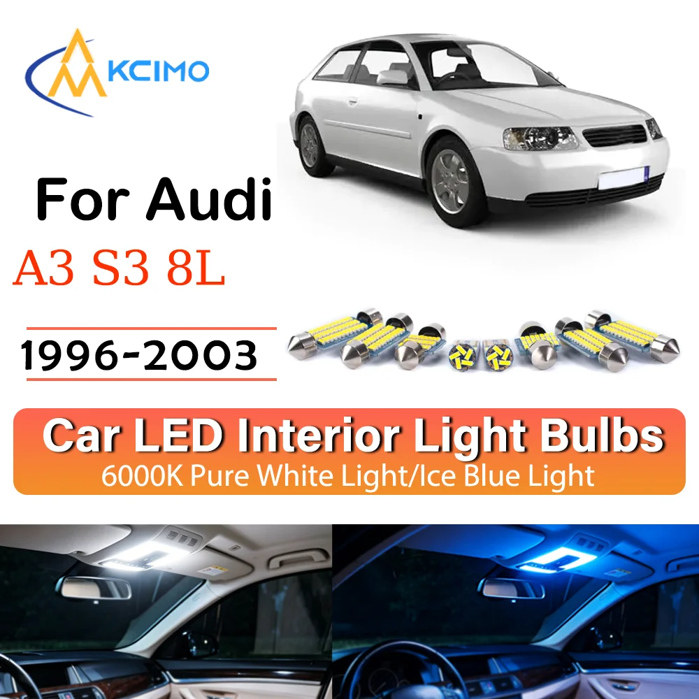 High Quality LED Interior Lights For Audi A3 S3 8L (1996-2003) Two Colors Choice Super Bright Easy Install Decor
High Quality LED Interior Lights For Audi A3 S3 8L (1996-2003) Two Colors Choice Super Bright Easy Install Decor