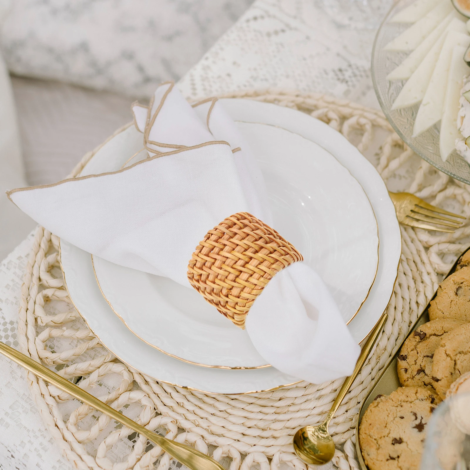Rattan Napkin Rings Set Reusable Yellow Boho Coastal Wedding Thanksgiving Modern Cloth Holder Kitchen Bar Accessories
Rattan Napkin Rings Set Reusable Yellow Boho Coastal Wedding Thanksgiving Modern Cloth Holder Kitchen Bar Accessories