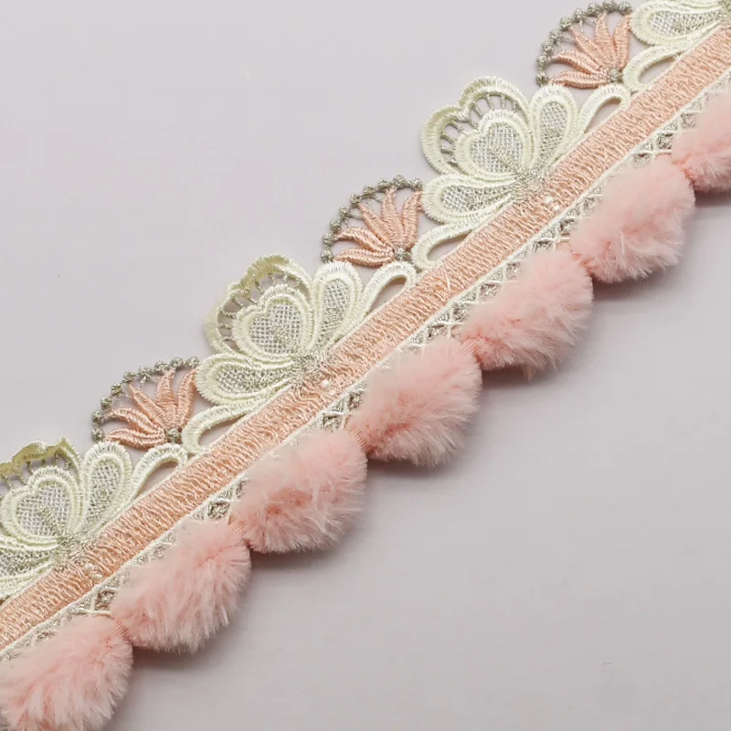 European-style Lace Tassel Fringe Hair Ball Curtain Sofa Tablecloth Accessories Lace Trim Diy Pompom Decoration
European-style Lace Tassel Fringe Hair Ball Curtain Sofa Tablecloth Accessories Lace Trim Diy Pompom Decoration