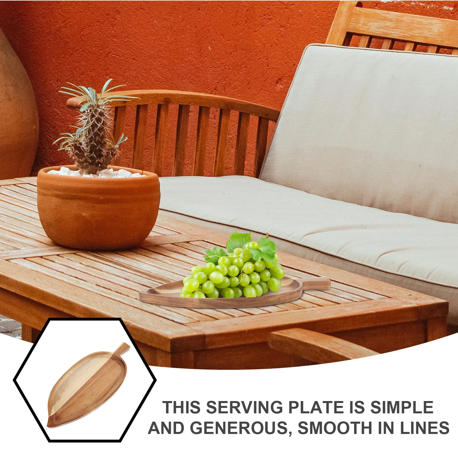 Japanese Style Leaf Shape Sushi Serving Tray Wood Food Plate Multi-Function Snack Serving Platter Restaurant Display
Japanese Style Leaf Shape Sushi Serving Tray Wood Food Plate Multi-Function Snack Serving Platter Restaurant Display