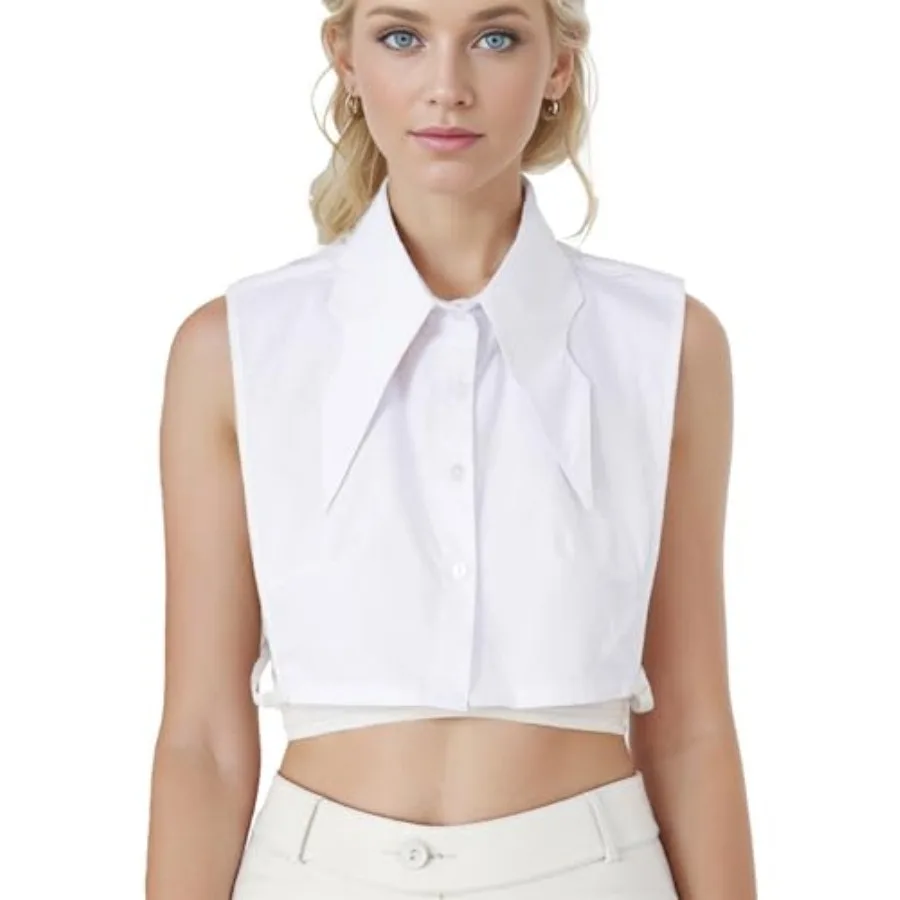 Detacable Pointed W Collar Fake Dicky Collar Cuos Falsos para Mujer alf Sirts Women Laye
Detacable Pointed W Collar Fake Dicky Collar Cuos Falsos para Mujer alf Sirts Women Laye
