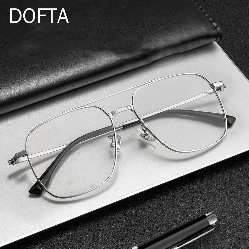 DOFTA Double Beam Optical Myopia Glasses Frame Men Retro Pilot Large Pure Titanium Prescription Eyeglasses Frame For Women 5897
DOFTA Double Beam Optical Myopia Glasses Frame Men Retro Pilot Large Pure Titanium Prescription Eyeglasses Frame For Women 5897