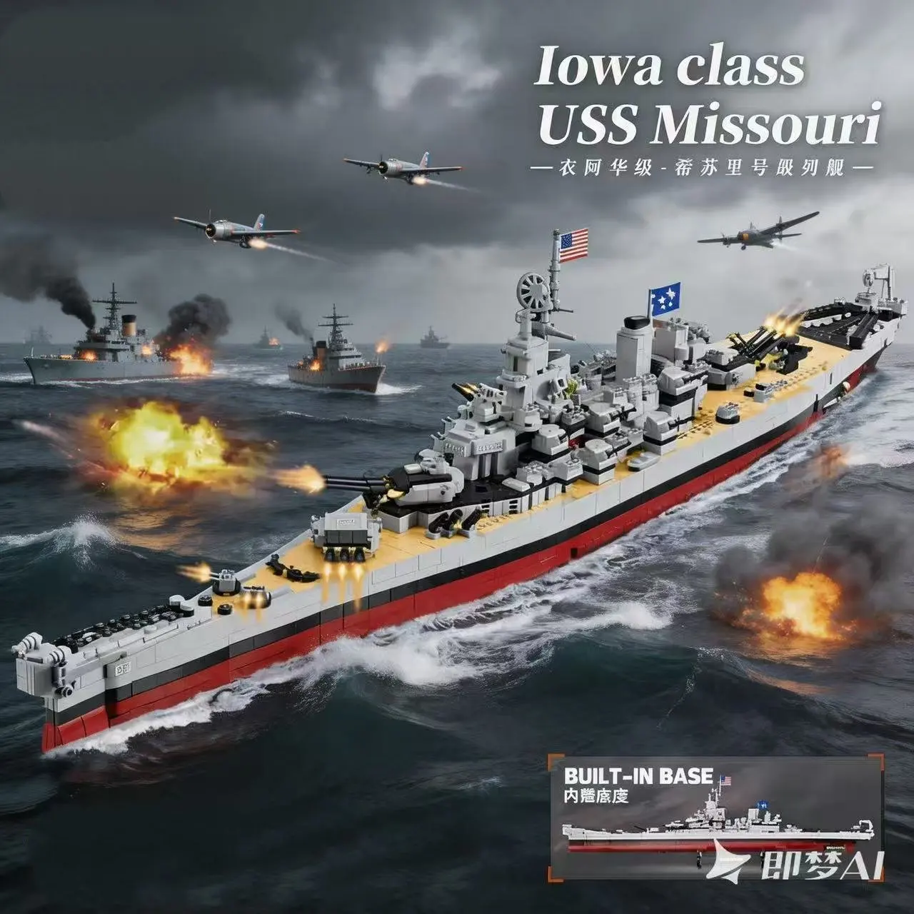 Military Battleship Series Missouri Battleship Crusier Model Building Blocks Bismarck Cruiser Boat Bricks Toys Kids Gifts FC4203
Military Battleship Series Missouri Battleship Crusier Model Building Blocks Bismarck Cruiser Boat Bricks Toys Kids Gifts FC4203