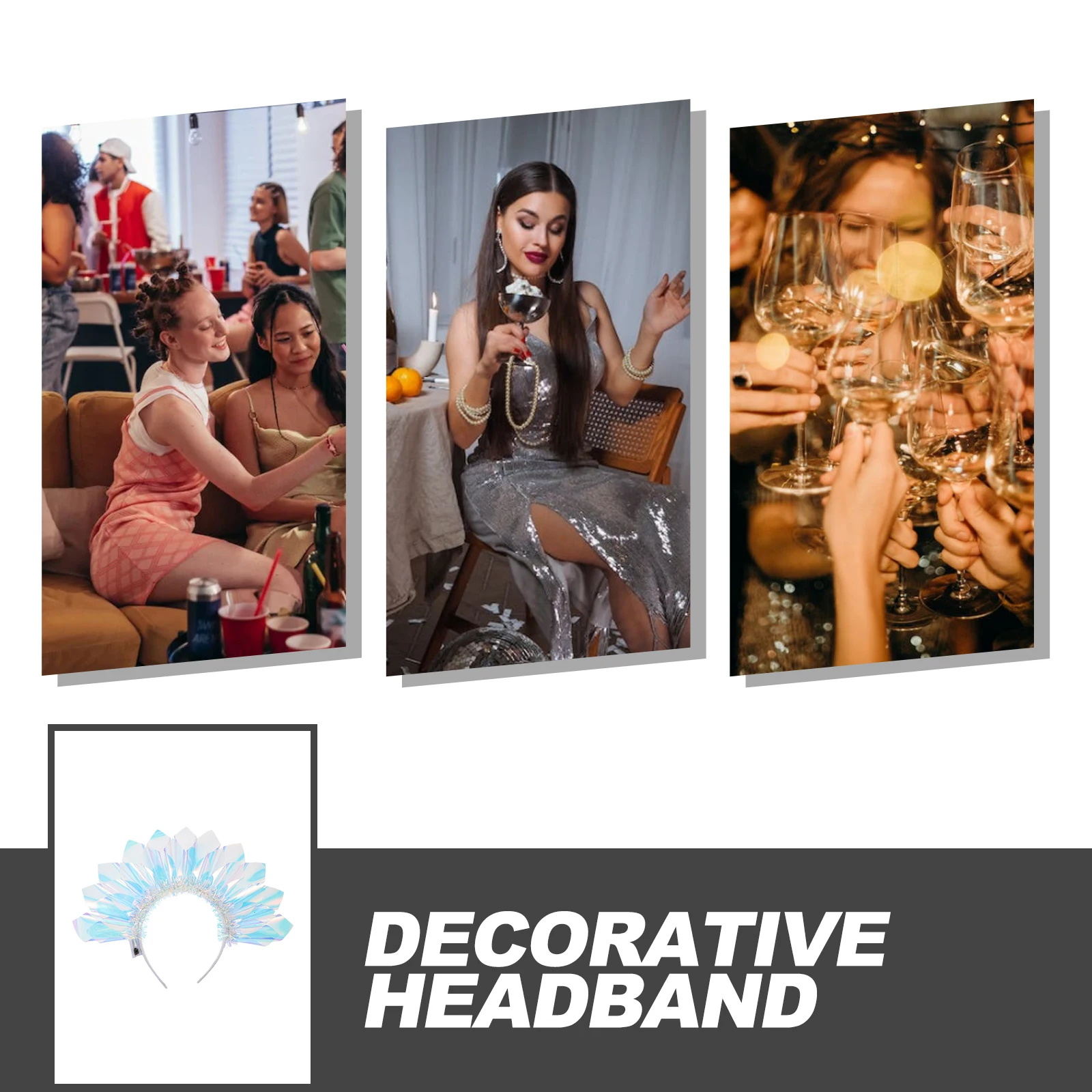Colorful Film Headbands Shiny Glitter Accessories for Women Girls Christmas Party Photo Props Lightweight Comfortable Unique
Colorful Film Headbands Shiny Glitter Accessories for Women Girls Christmas Party Photo Props Lightweight Comfortable Unique