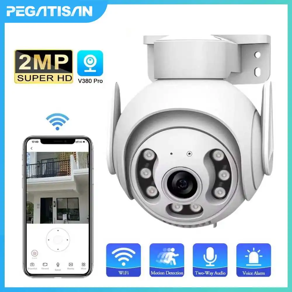PEGATISAN 2MP HD Camera Surveillance Monitor WiFi Camera Smart Home Full Color Night Vision Auto Tracking Video Security Cameras
PEGATISAN 2MP HD Camera Surveillance Monitor WiFi Camera Smart Home Full Color Night Vision Auto Tracking Video Security Cameras