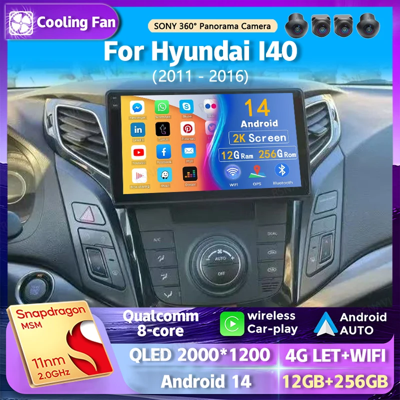 Автомобильный радиоприемник Android 14 для Hyundai I40 2011 2012-2016, навигационный мультимедийный плеер, стерео Wi-Fi + 4G DVD-видео DSP BT Carplay Auto
Автомобильный радиоприемник Android 14 для Hyundai I40 2011 2012-2016, навигационный мультимедийный плеер, стерео Wi-Fi + 4G DVD-видео DSP BT Carplay Auto