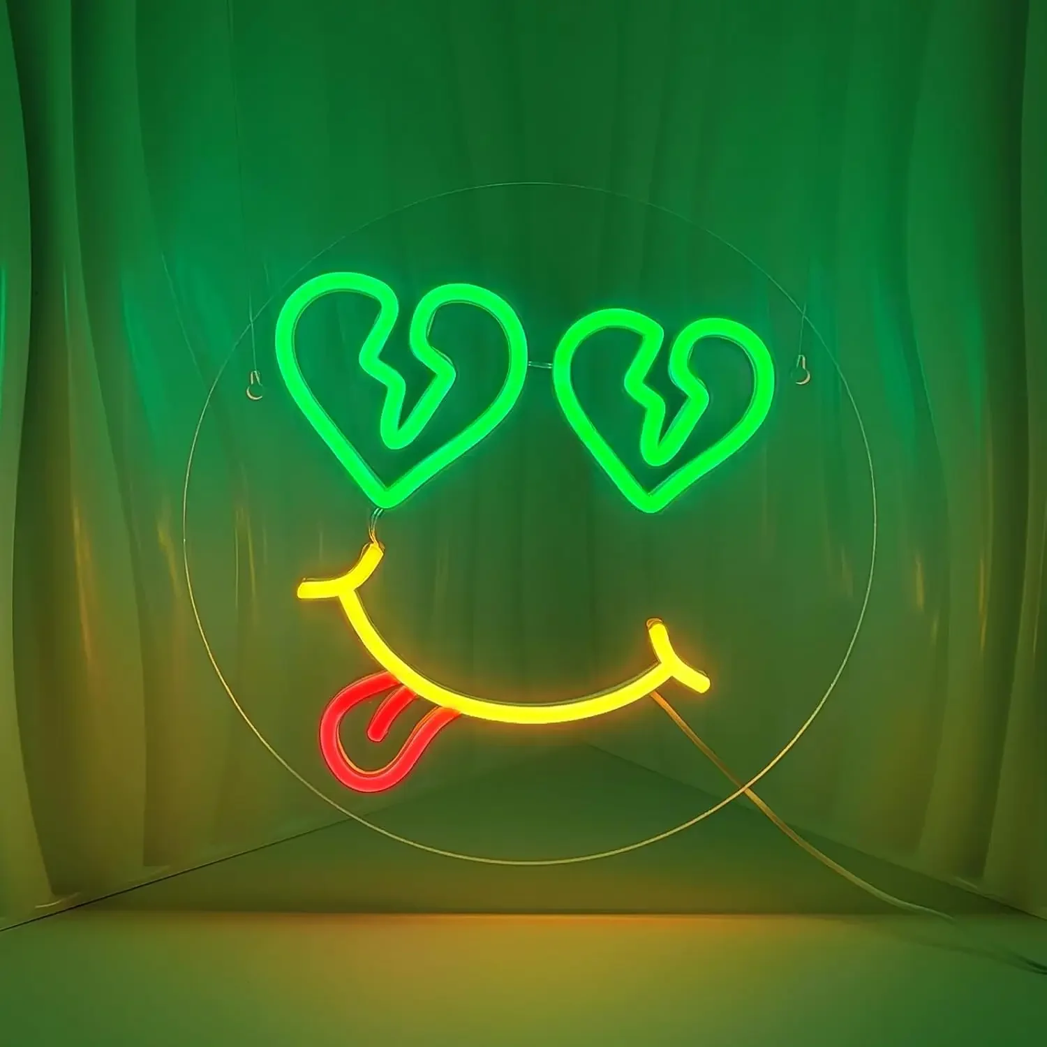 Smiley Face Neon Wall Decoration Yellow LED Light Signs Used for Room Decor Birthday Party Lighting Decorative Art Decoration
Smiley Face Neon Wall Decoration Yellow LED Light Signs Used for Room Decor Birthday Party Lighting Decorative Art Decoration