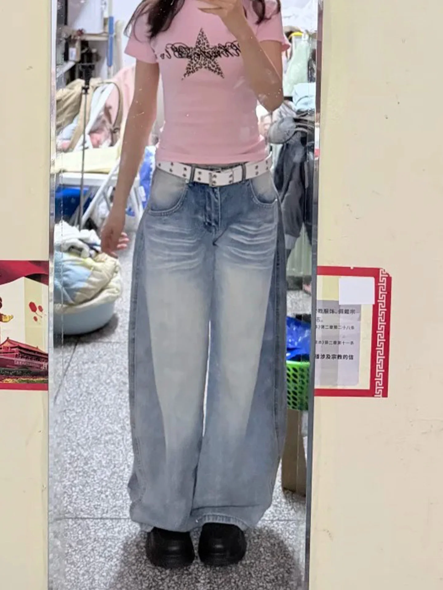 Retro American Washed Wide Leg Jeans High Waist Slimming Thin Summer New Arrival Women's Casual Straight Cut Denim Pants
Retro American Washed Wide Leg Jeans High Waist Slimming Thin Summer New Arrival Women's Casual Straight Cut Denim Pants