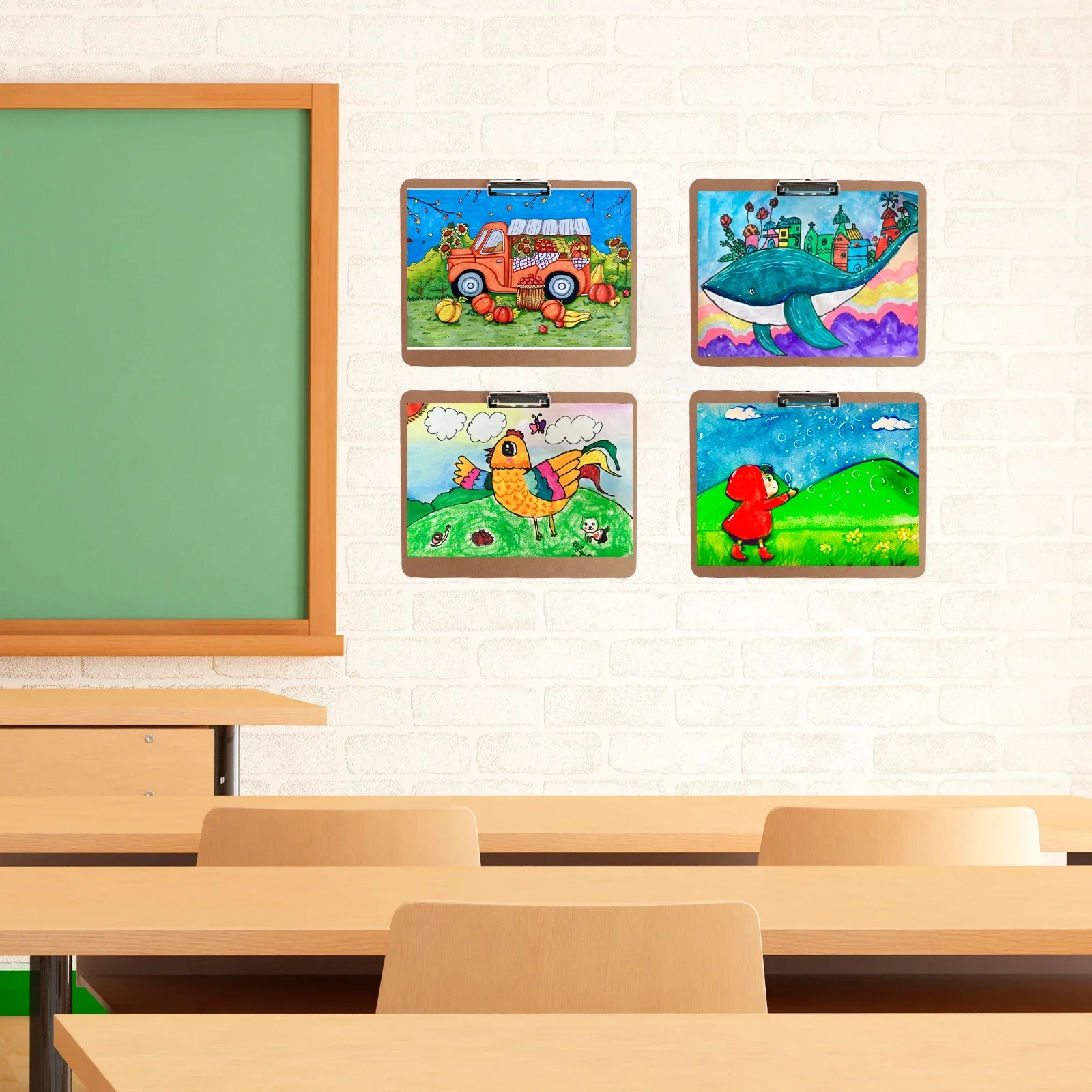 4 Pcs A3 Clipboard Landscape with Low Profile Clip Horizontal Clipboard Hardboard 45x34.5cm Clipping Board Portable Office
4 Pcs A3 Clipboard Landscape with Low Profile Clip Horizontal Clipboard Hardboard 45x34.5cm Clipping Board Portable Office