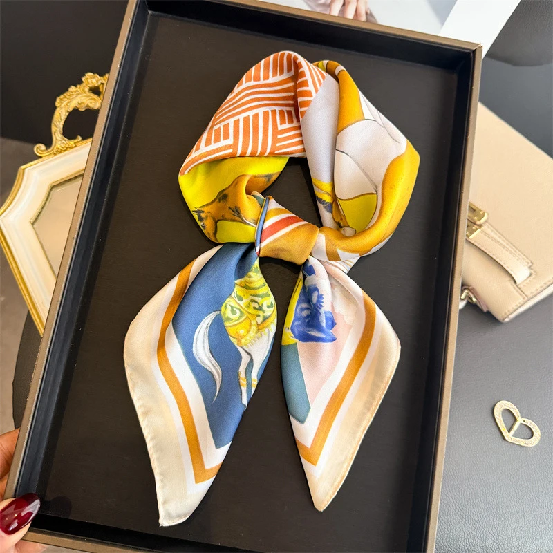 Luxury Silk Square Scarf Women Handkerchief Printed Female Shawl Head Bandana Small Neck Muffler Silk Satin Hair Hijab Scarf
Luxury Silk Square Scarf Women Handkerchief Printed Female Shawl Head Bandana Small Neck Muffler Silk Satin Hair Hijab Scarf