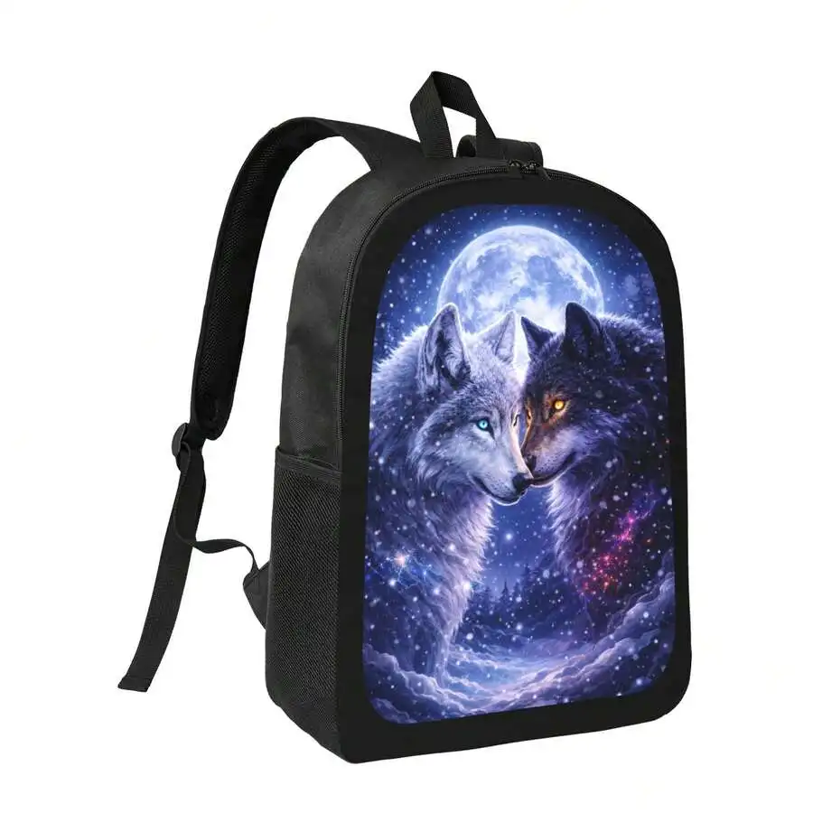 Moonlight Wolf Print Backpack Stylish Casual Lightweight Daypack For Outdoor Daily Use
Moonlight Wolf Print Backpack Stylish Casual Lightweight Daypack For Outdoor Daily Use