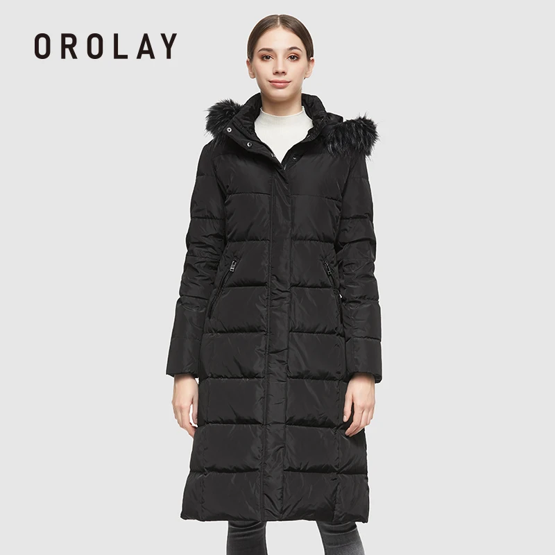 Orolay Women's Quilted Down Jacket Winter Long Coat Hooded Stand Collar Parka
Orolay Women's Quilted Down Jacket Winter Long Coat Hooded Stand Collar Parka