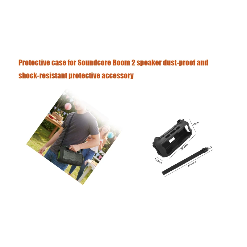 Protective case for Soundcore Boom 2 speaker dust-proof and shock-resistant protective accessory
Protective case for Soundcore Boom 2 speaker dust-proof and shock-resistant protective accessory