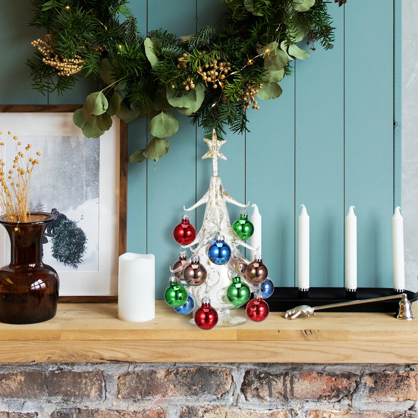 Small Glass Christmas Tree Desktop Decoration Christmas Party Ornament Tabletop Decor Xmas Holiday Supplies Xmas Holiday Trees
Small Glass Christmas Tree Desktop Decoration Christmas Party Ornament Tabletop Decor Xmas Holiday Supplies Xmas Holiday Trees