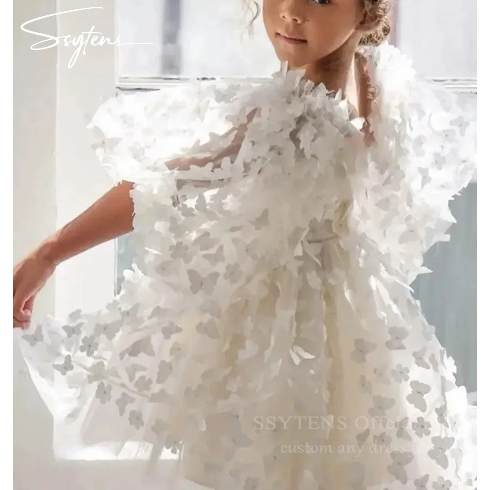 SSYTENS Pink A-line Tulle Flower Girl Dress Butterfly Short Puff Sleeves Kid Gowns 2025 Mini Birthday Party Dresses Customized
SSYTENS Pink A-line Tulle Flower Girl Dress Butterfly Short Puff Sleeves Kid Gowns 2025 Mini Birthday Party Dresses Customized