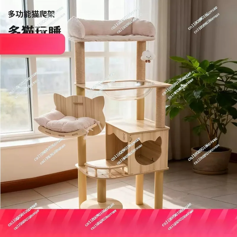 Tall Wooden Cat Tree Tower With Cat Condo Soft Plush Top Perch Multi Level Stable Climbing Furniture For Indoor Kitten Cats
Tall Wooden Cat Tree Tower With Cat Condo Soft Plush Top Perch Multi Level Stable Climbing Furniture For Indoor Kitten Cats