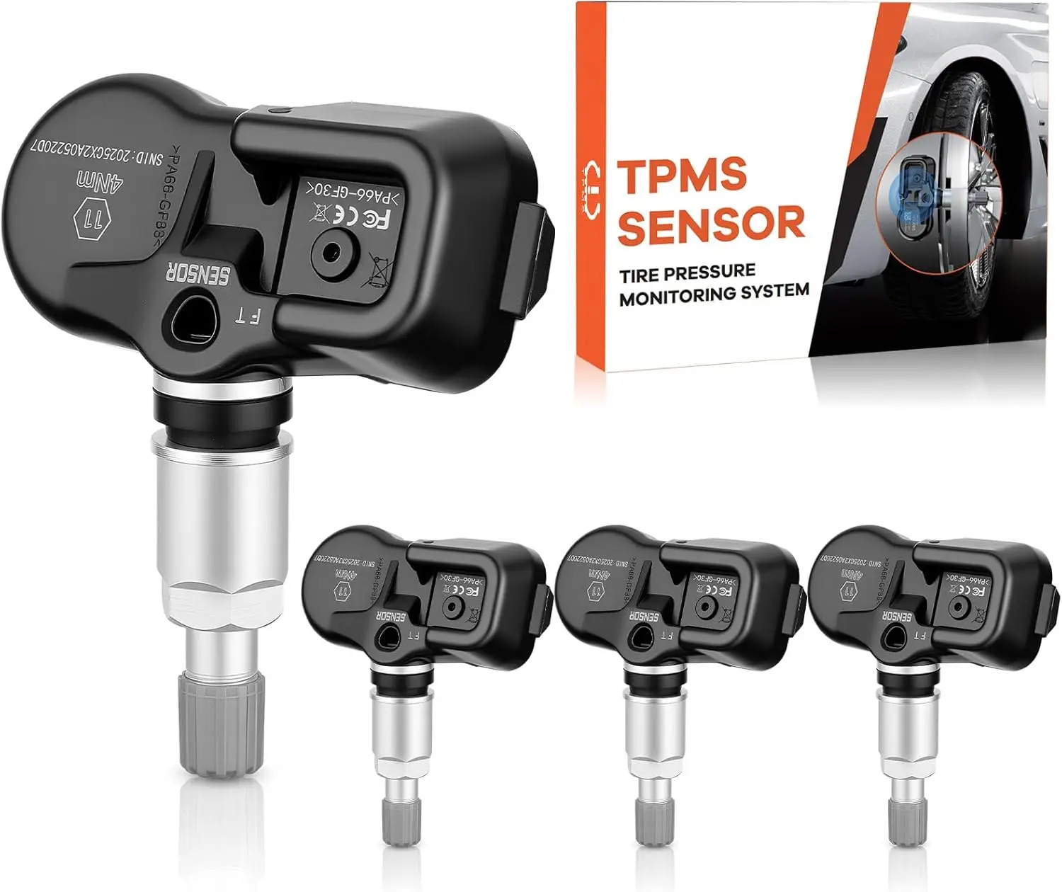 Универсальные датчики TPMS 315 МГц и 433 МГц для системы контроля давления в шинах для моделей Toyota, Lexus, Subaru - 4 шт.
Универсальные датчики TPMS 315 МГц и 433 МГц для системы контроля давления в шинах для моделей Toyota, Lexus, Subaru - 4 шт.