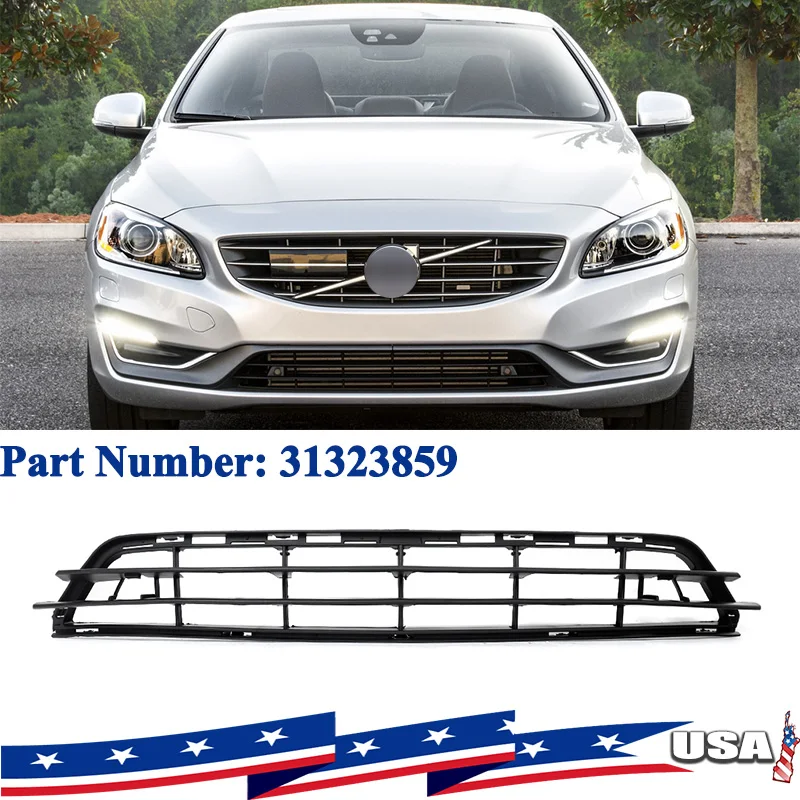Front Bumper Lower Grille with Sensor Holes for Volvo S60 V60 2014 2015 2016 2017 2018 Black Grille Mesh 31323859
Front Bumper Lower Grille with Sensor Holes for Volvo S60 V60 2014 2015 2016 2017 2018 Black Grille Mesh 31323859
