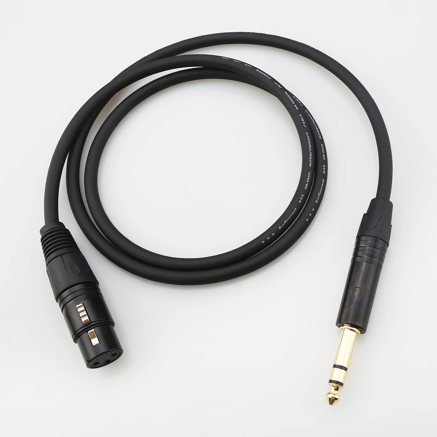 HI end 6.35 TRS Stereo Male To 3 pin XLR Female Cable Balanced Interconnect for Microphone Mixer Audio Cable
HI end 6.35 TRS Stereo Male To 3 pin XLR Female Cable Balanced Interconnect for Microphone Mixer Audio Cable