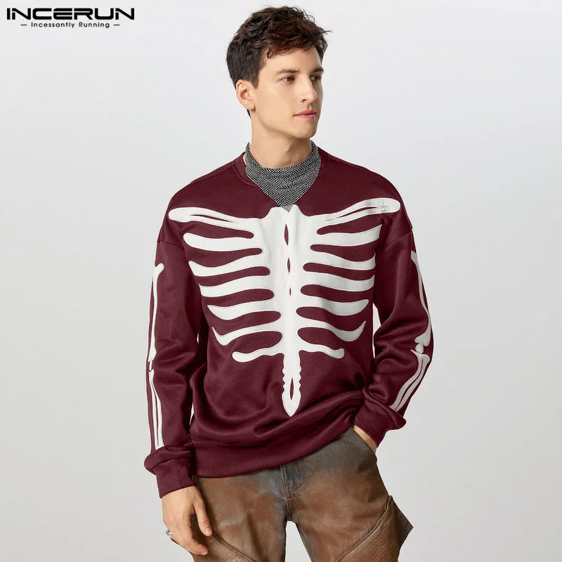 INCERUN Men Simple Bone Patch Embroidery Hoodies 2024 Casual Loose Fashion Sweatshirts Handsome Colorblock Simple Male Pullovers
INCERUN Men Simple Bone Patch Embroidery Hoodies 2024 Casual Loose Fashion Sweatshirts Handsome Colorblock Simple Male Pullovers