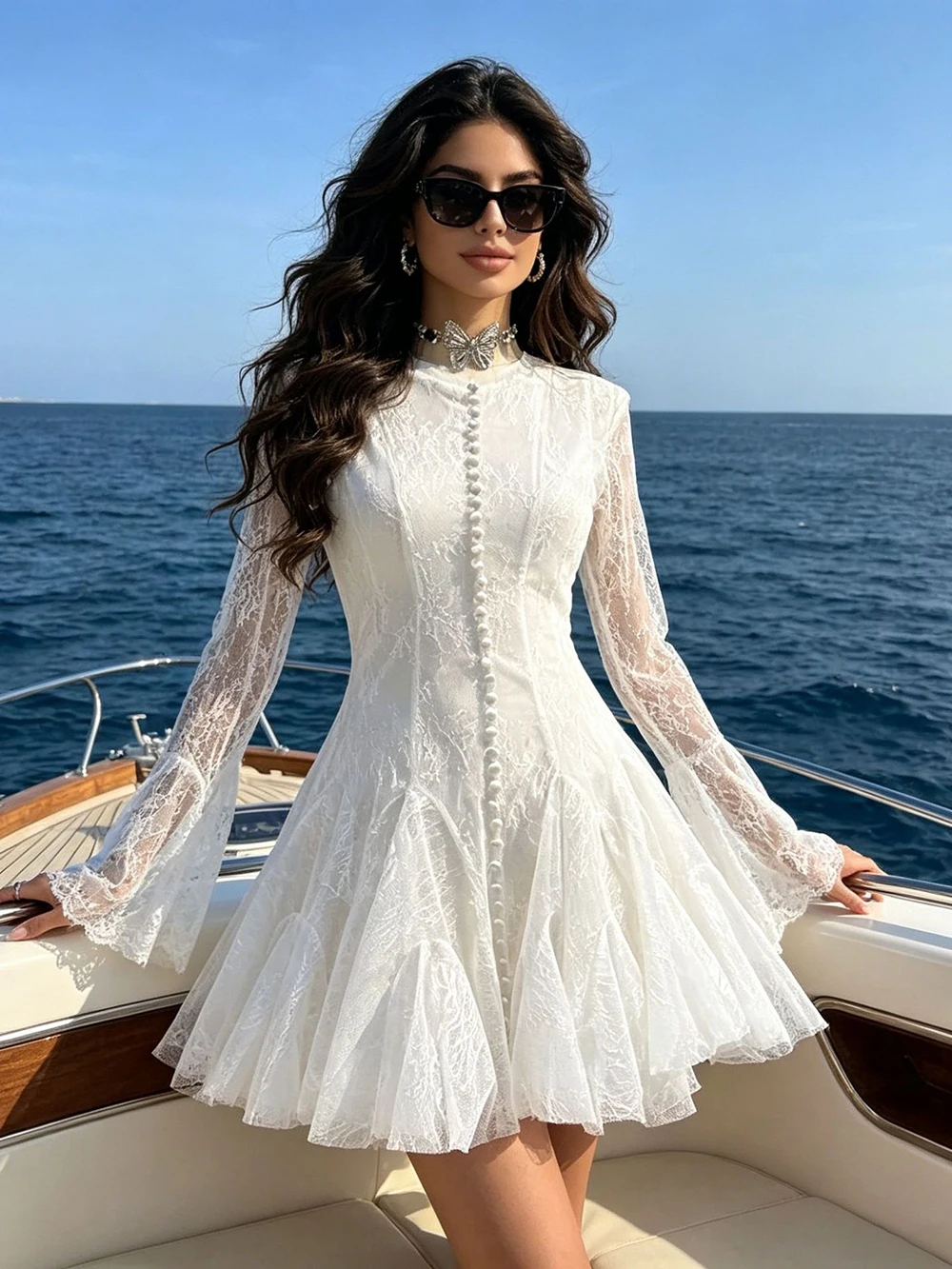 2026 New Style Elegant And Sweet Lace Short Skirt Slim Fit And Fashionable Design Sense Dress For Women In Autumn
2026 New Style Elegant And Sweet Lace Short Skirt Slim Fit And Fashionable Design Sense Dress For Women In Autumn