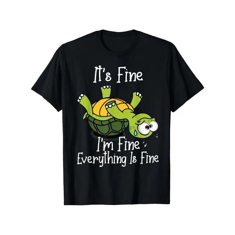 "Funny Turtle T-Shirt for Women | 'I'm Fine' Sarcastic Graphic Tee | Cute Animal Humor Gift | Mental Health Top"
"Funny Turtle T-Shirt for Women | 'I'm Fine' Sarcastic Graphic Tee | Cute Animal Humor Gift | Mental Health Top"