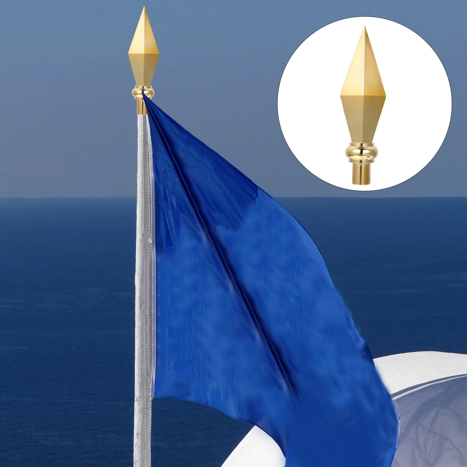 Flag Head Durable Topper Flagpole Replacement Decorative for Holder Accessories Replacements Flags Brass Decorated
Flag Head Durable Topper Flagpole Replacement Decorative for Holder Accessories Replacements Flags Brass Decorated