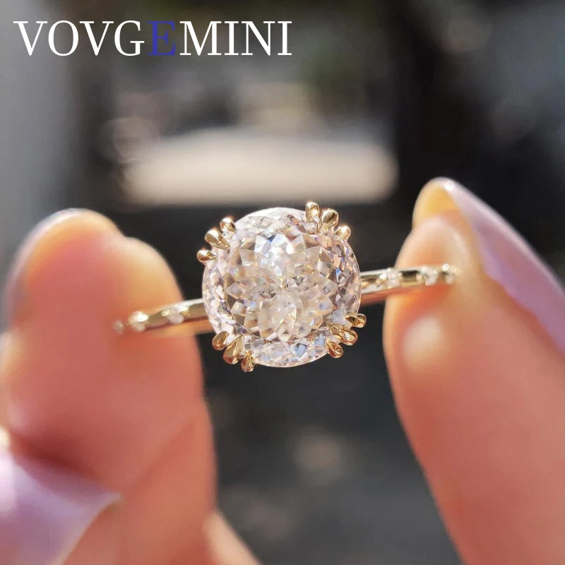 VOVGEMINI Vintage Colorless Moissanite Engagement Ring 2carat Portuguese Cut 18k Gold silver Jewelry For Women Anniversary Gift
VOVGEMINI Vintage Colorless Moissanite Engagement Ring 2carat Portuguese Cut 18k Gold silver Jewelry For Women Anniversary Gift