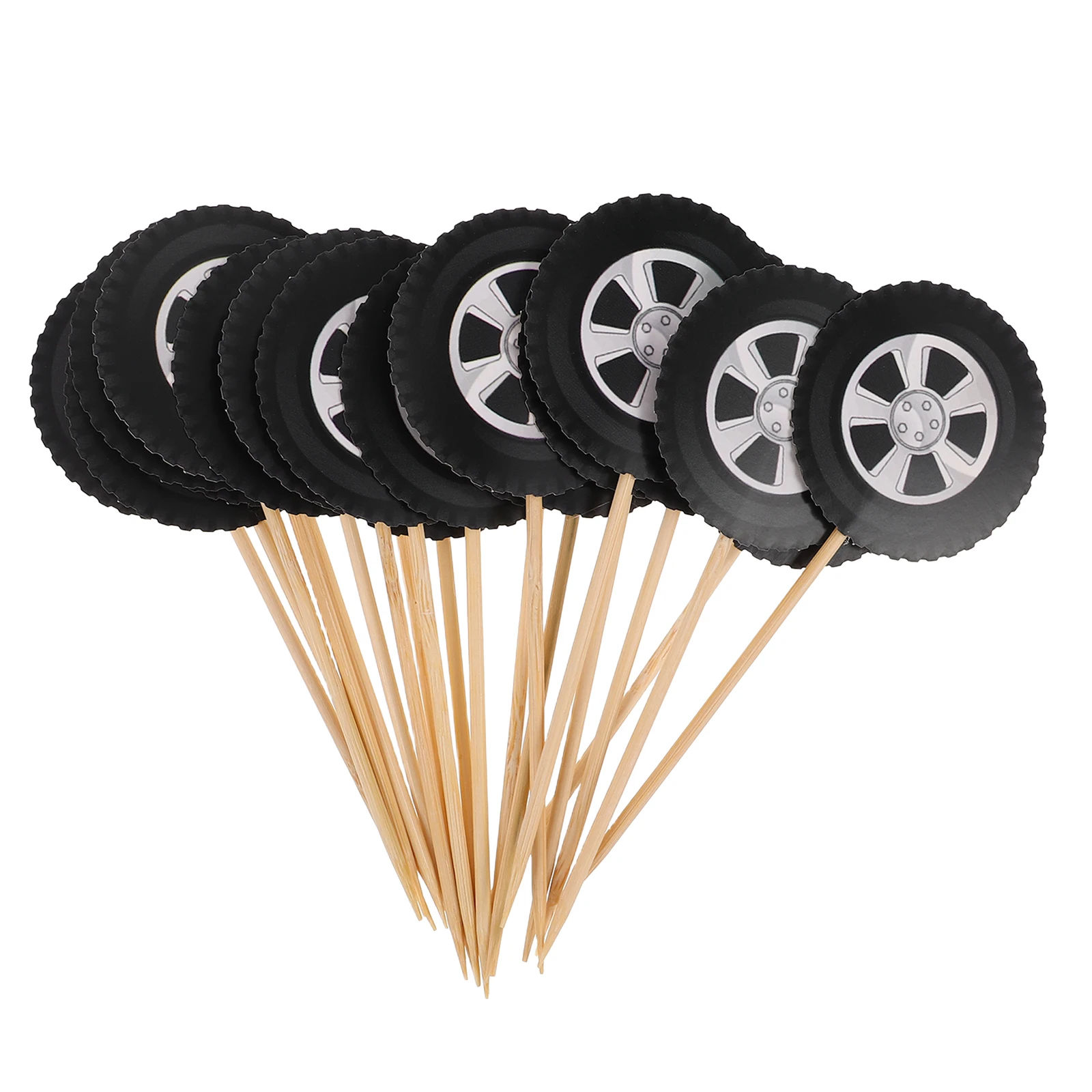 20 Pcs Cake Sticks Tire Design Racing Wheel Cupcake Toppers Construction Truck Excavator Baby Shower Cake Picks
20 Pcs Cake Sticks Tire Design Racing Wheel Cupcake Toppers Construction Truck Excavator Baby Shower Cake Picks