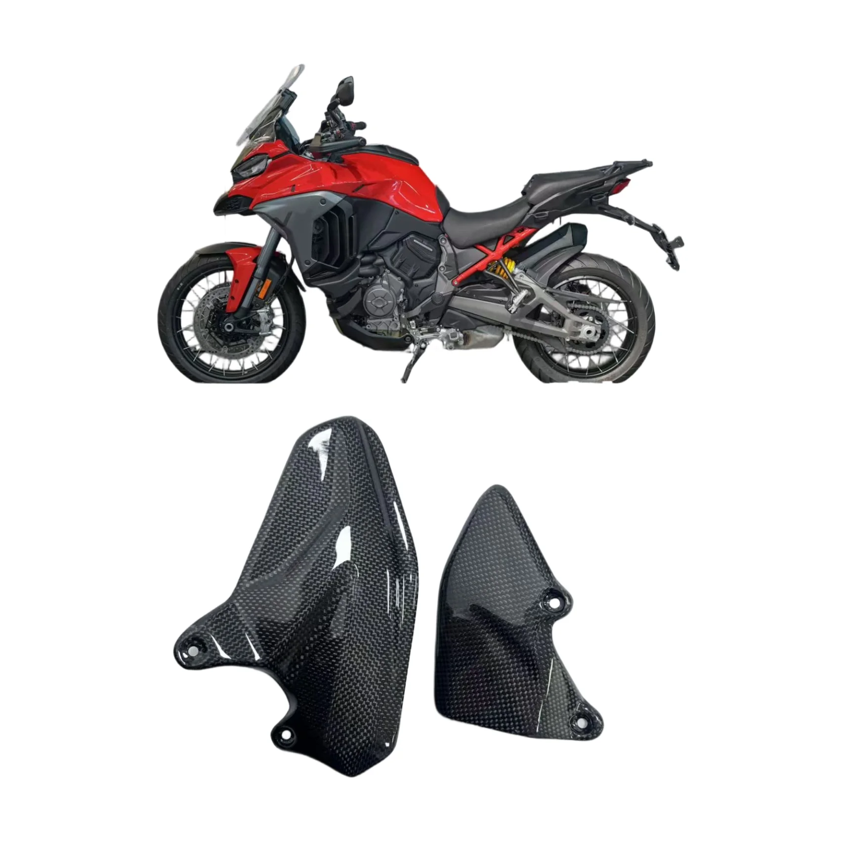 Per DUCATI Multistrada V4 V4S Pikes Peak In Fibra di Carbonio Tallone Guardie Protezione Piedi Piatti Kit Carenatura Del
Per DUCATI Multistrada V4 V4S Pikes Peak In Fibra di Carbonio Tallone Guardie Protezione Piedi Piatti Kit Carenatura Del