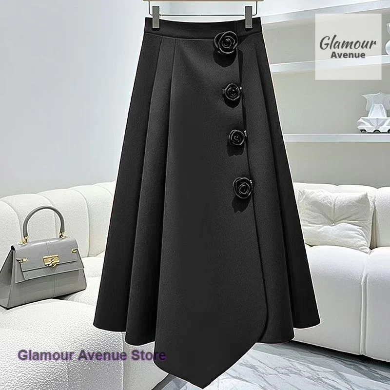 French style A skirt bag hip skirt solid color decal long plus size skirt female autumn and winter new fashion pleated skirt.
French style A skirt bag hip skirt solid color decal long plus size skirt female autumn and winter new fashion pleated skirt.