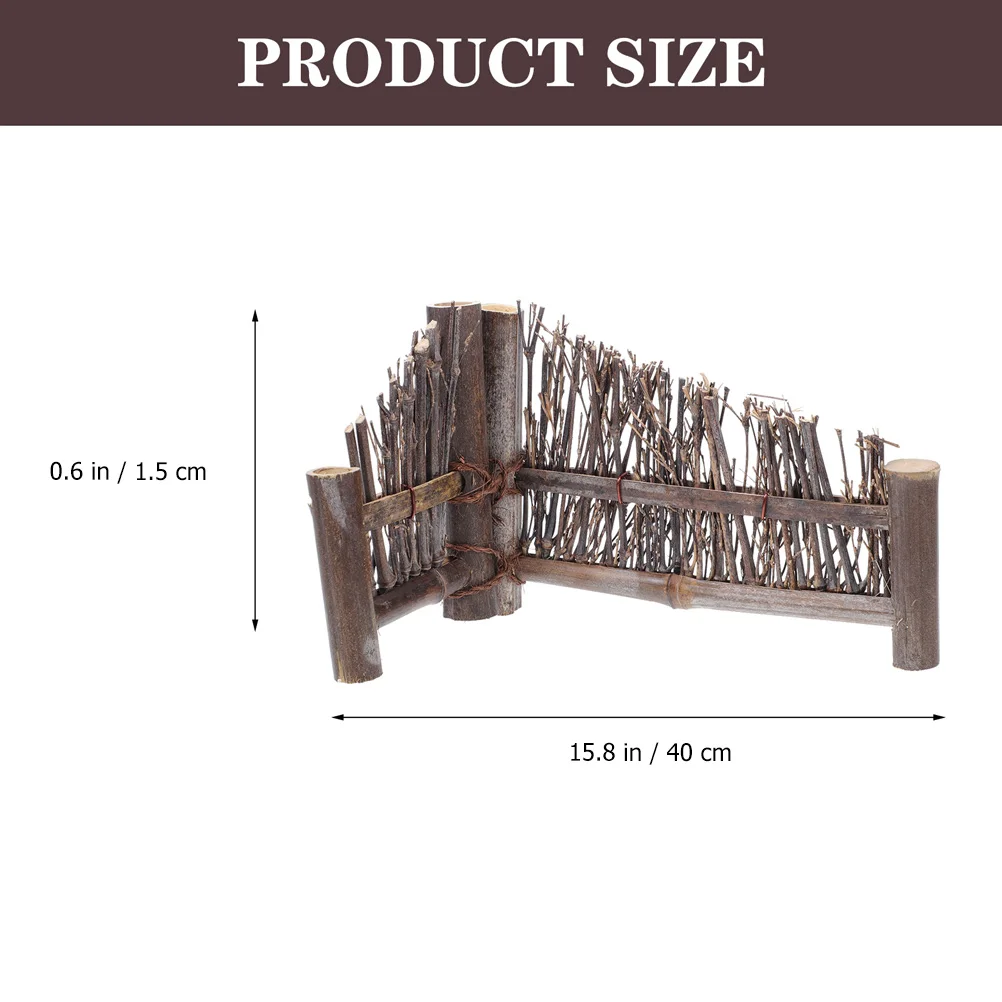 2 Pcs Fence Bamboo Ornaments Decorations Japanese Sushi Plate Accessories Model Village Fencing Small
2 Pcs Fence Bamboo Ornaments Decorations Japanese Sushi Plate Accessories Model Village Fencing Small
