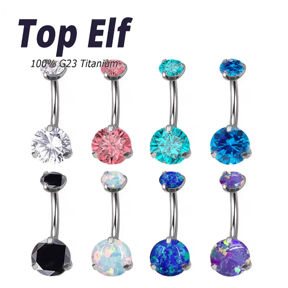 G23 ASTM F136 Titanium Crystal Belly Button Ring Navel Ring Piercings Body Jewelry For Women Belly Navel Rings
G23 ASTM F136 Titanium Crystal Belly Button Ring Navel Ring Piercings Body Jewelry For Women Belly Navel Rings