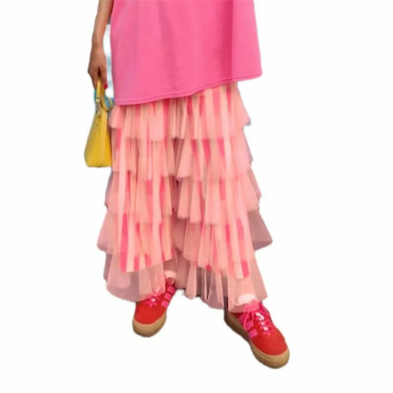 Casual Loose Striped Mesh Pants Woman Patchwork Pleated Pants Women Party Wide Leg Trousers Streetwear Fashion Female Clothes
Casual Loose Striped Mesh Pants Woman Patchwork Pleated Pants Women Party Wide Leg Trousers Streetwear Fashion Female Clothes