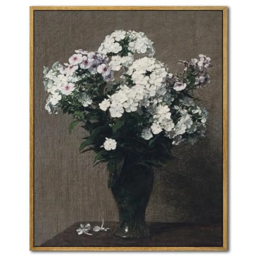 Wall - French Antique Canvas Print - Moody Floral Botanical work - White Flower Picture - 8x10 Inch Frame
Wall - French Antique Canvas Print - Moody Floral Botanical work - White Flower Picture - 8x10 Inch Frame