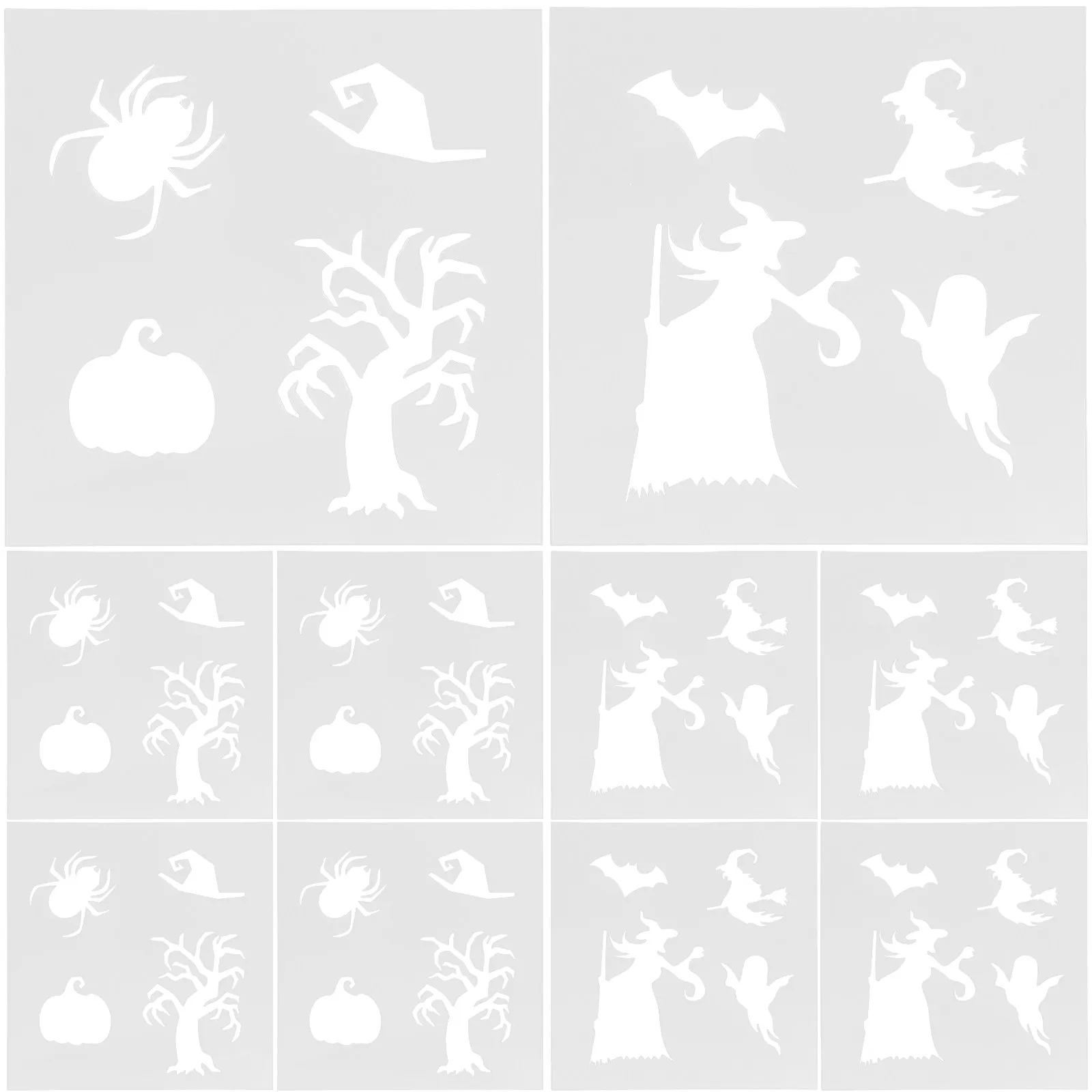 10 Sheets Festival Drawing Stencil Set Premium Plastic Reusable Hollow Stencil for Halloween Crafts Painting Home Decor School
10 Sheets Festival Drawing Stencil Set Premium Plastic Reusable Hollow Stencil for Halloween Crafts Painting Home Decor School