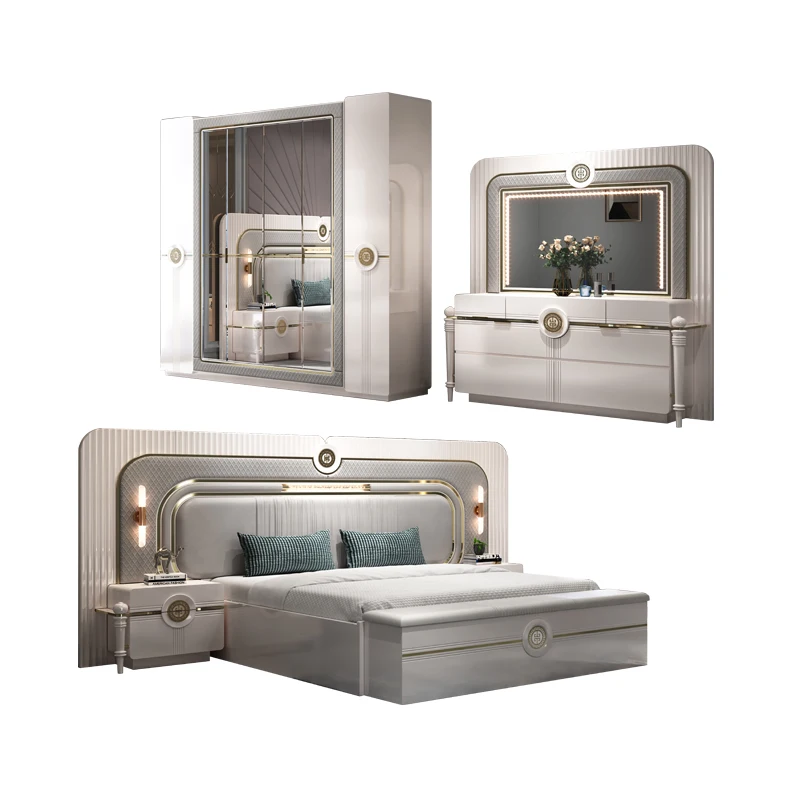 &Wholesale Price Luxury Queen Size Bed Cheap King Wooden Modern Bedroom Furniture Set Meuble De Chambre a Coucher Complet 2023
&Wholesale Price Luxury Queen Size Bed Cheap King Wooden Modern Bedroom Furniture Set Meuble De Chambre a Coucher Complet 2023