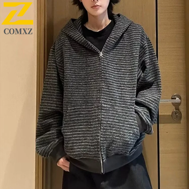 COMXZ 2025 Новый мужской и женский двухцветный повседневный вязаный кардиган, куртка на весну и осень, свободный облегающий универсальный легкий свитер, пальто 
COMXZ 2025 Новый мужской и женский двухцветный повседневный вязаный кардиган, куртка на весну и осень, свободный облегающий универсальный легкий свитер, пальто