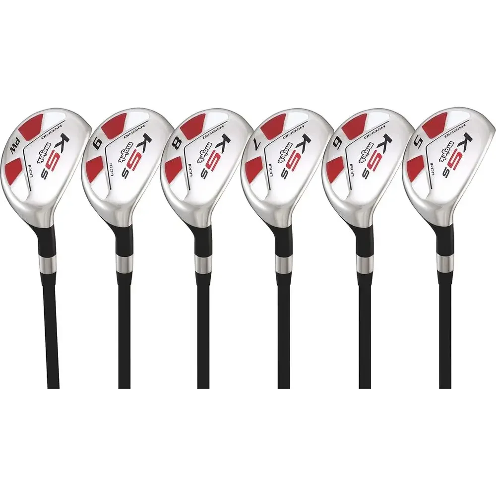 Men's Golf Hybrid Club Set: 5-9 Irons, Pitching Wedge, Senior Right-Handed Utility A Model
Men's Golf Hybrid Club Set: 5-9 Irons, Pitching Wedge, Senior Right-Handed Utility A Model