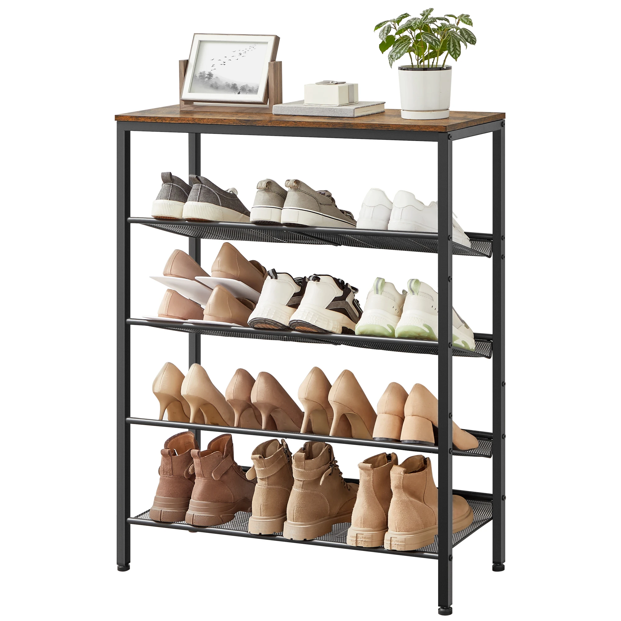 VASAGLE Shoe Rack for Entryway, 5-Tier Shoe Rack Organizer with Storage Shelves and Spacious Top, Freestanding, Adjustable
VASAGLE Shoe Rack for Entryway, 5-Tier Shoe Rack Organizer with Storage Shelves and Spacious Top, Freestanding, Adjustable