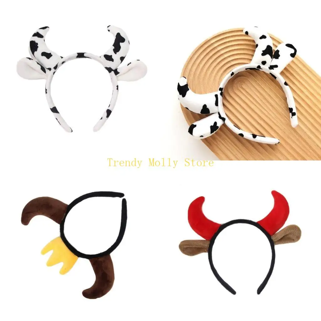 N5KB Детские повязки на голову из коровьего рога для вечеринки, Хэллоуина, головные уборы для музыкальных фестивалей, реквизит
N5KB Детские повязки на голову из коровьего рога для вечеринки, Хэллоуина, головные уборы для музыкальных фестивалей, реквизит