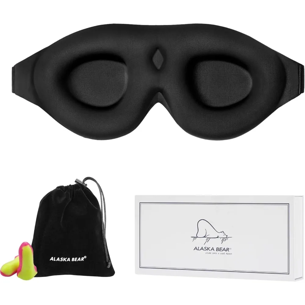 Sleep Mask Memory Foam Contoured Eye Cups for Women and Men, Soft 3D Blackout Eye Mask for Sleeping No Pressure on Eyelids and Eyelashes Protection, Earplugs Set, Black
Sleep Mask Memory Foam Contoured Eye Cups for Women and Men, Soft 3D Blackout Eye Mask for Sleeping No Pressure on Eyelids and Eyelashes Protection, Earplugs Set, Black