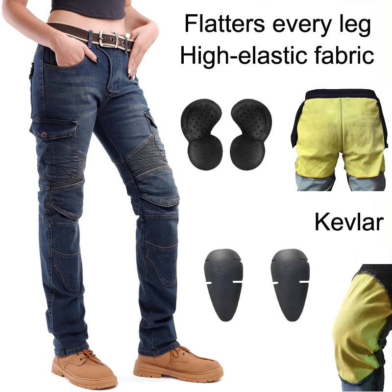 Aramid Fiber Motorcycle Pants Women Protective Riding Jeans Abrasion Resistant Motocross Gear for Spring Autumn
Aramid Fiber Motorcycle Pants Women Protective Riding Jeans Abrasion Resistant Motocross Gear for Spring Autumn