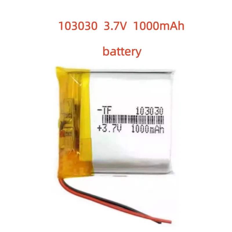 3.7V 1000mAh 103030 Lipo Battery, Rechargeable Lithium Polymer Cell for Bluetooth Speaker, Handheld Fan, Air Purifier, Headset
3.7V 1000mAh 103030 Lipo Battery, Rechargeable Lithium Polymer Cell for Bluetooth Speaker, Handheld Fan, Air Purifier, Headset