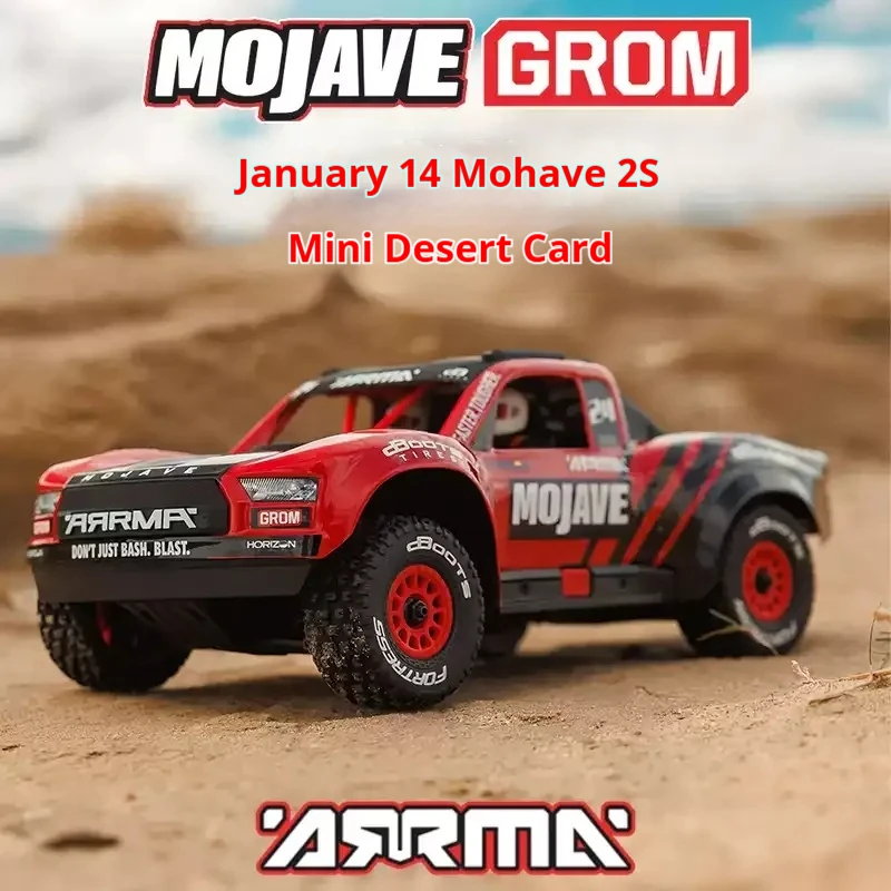 ARRMA Mini Mojave 1/14RC Электрический грузовик для пустыни с дистанционным управлением Короткий грузовик Внедорожник RTR ARA2104T1 и ARA2104T2.
ARRMA Mini Mojave 1/14RC Электрический грузовик для пустыни с дистанционным управлением Короткий грузовик Внедорожник RTR ARA2104T1 и ARA2104T2.