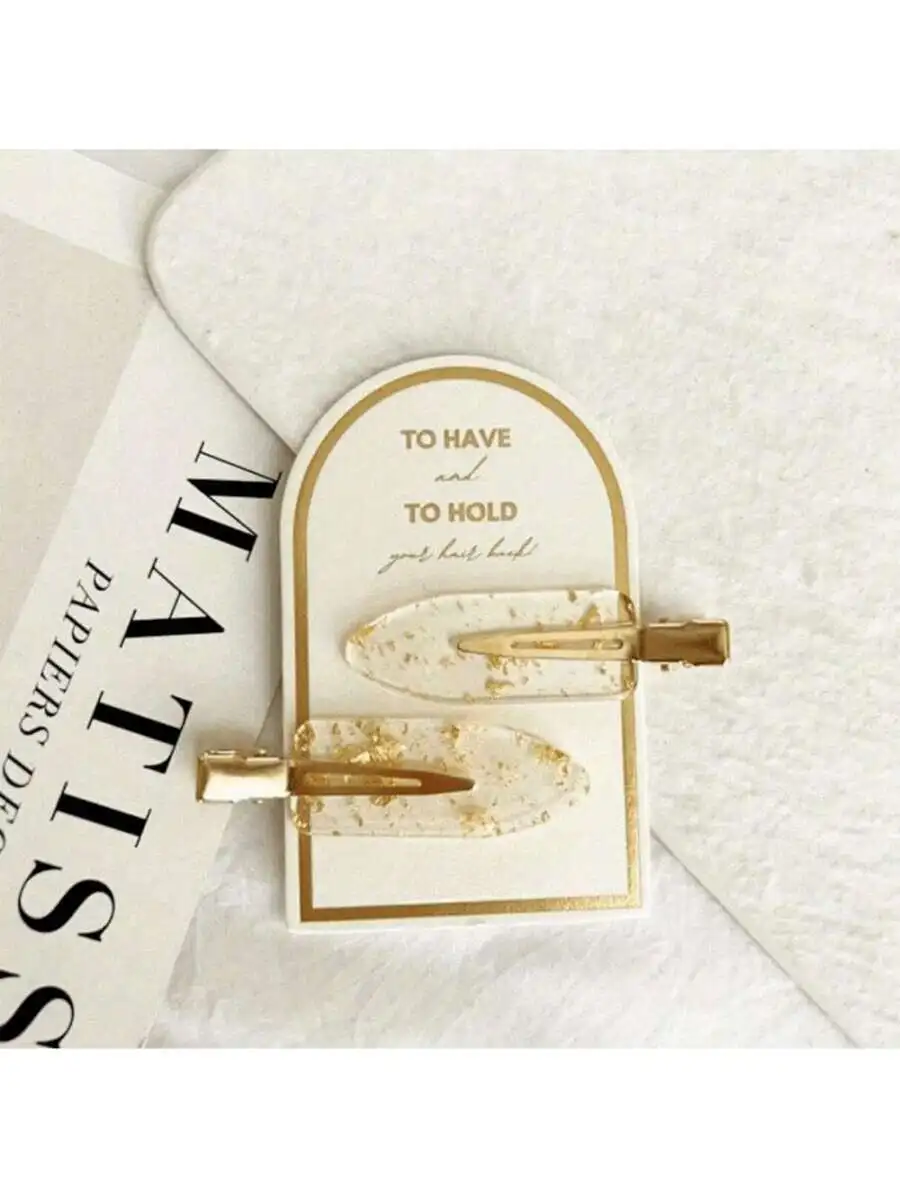 Gold Tone Hair Clips With Gold Flakes For Women Elegant Hair Accessories
Gold Tone Hair Clips With Gold Flakes For Women Elegant Hair Accessories